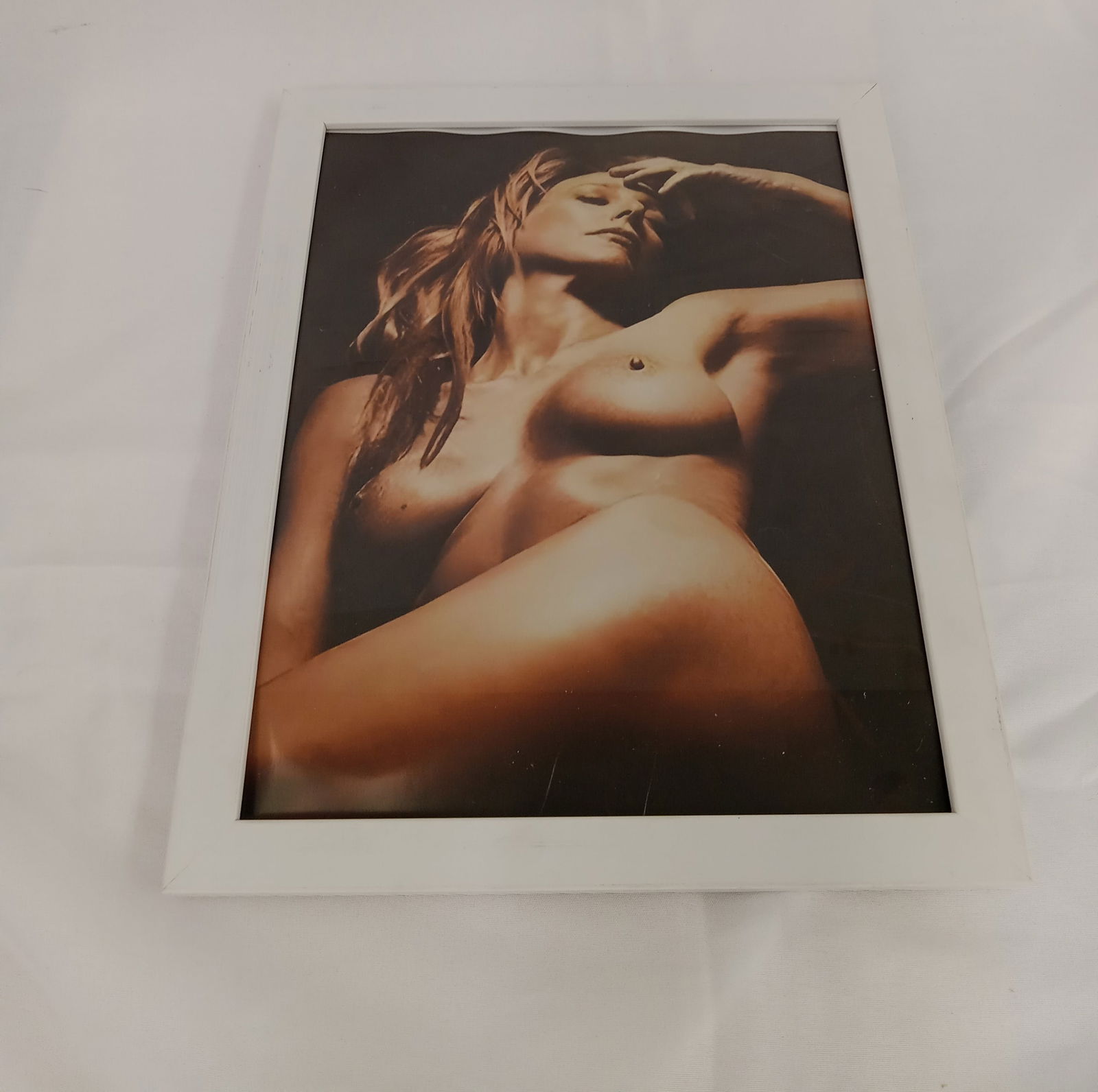 Peter Hegre "Renaissance Nudes #95" Framed Print: Peter Hegre "Renaissance Nudes #95, 2009" photo print on high gloss Kodak photo paper, framed, measures 8x10 inches.