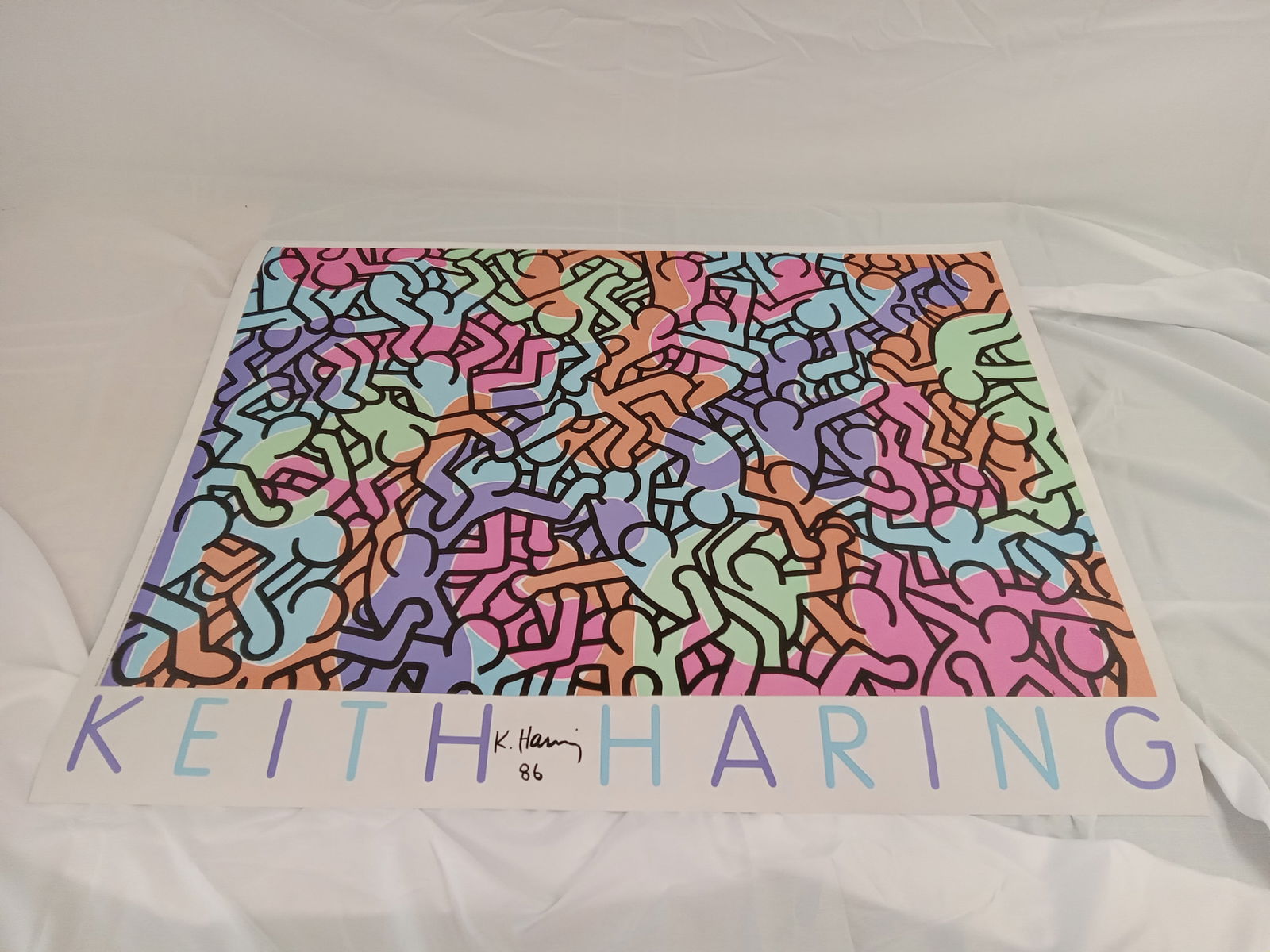 Keith Haring "George Mulder, NY" Poster, Signed (1 of 1)