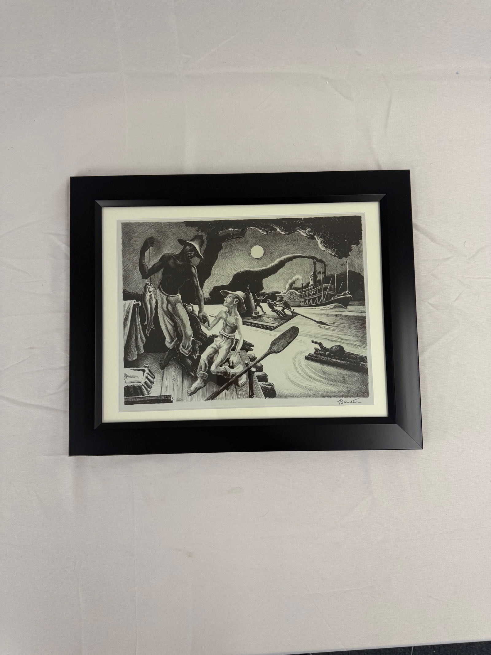 Thomas Hart Benton "Huck Finn," Framed Print (1 of 3)