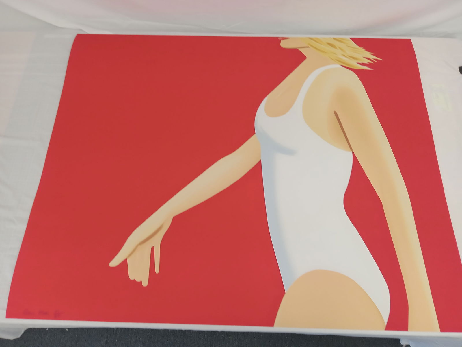 Alex Katz"COCA-COLA GIRL-1" Signed and Dated: Alex Katz"COCA-COLA GIRL-3" Signed and Dated print on Wove Paper, Measures 40in x 50in, Signed and Numbered in Pencil. The item was found rolled in a tube with other prints. We are selling "After". Th