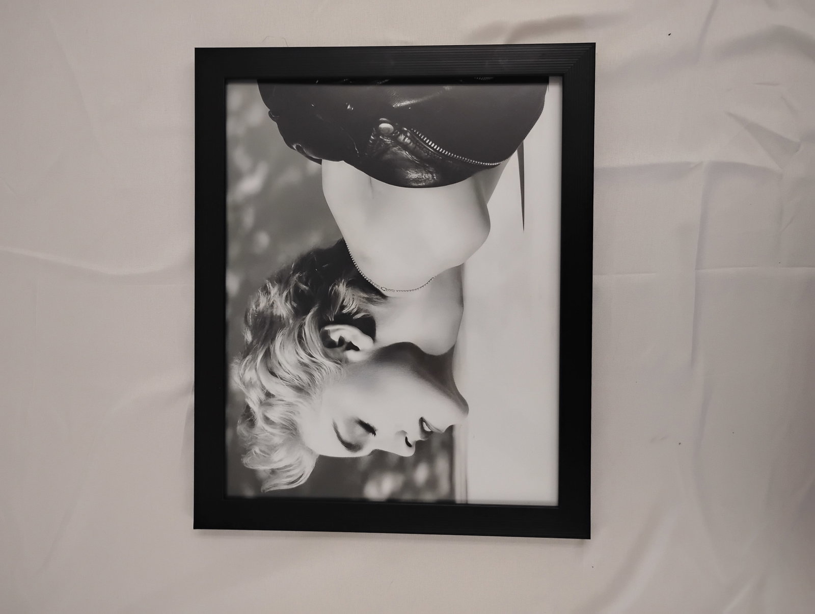 Herb Ritts "Madonna, Hollywood, 1986" Framed: Madonna photographed by Herb Ritts in Hollywood, 1986. Photo print on high gloss Kodak photo paper, unknown print date. Image measures 8x10, framed.