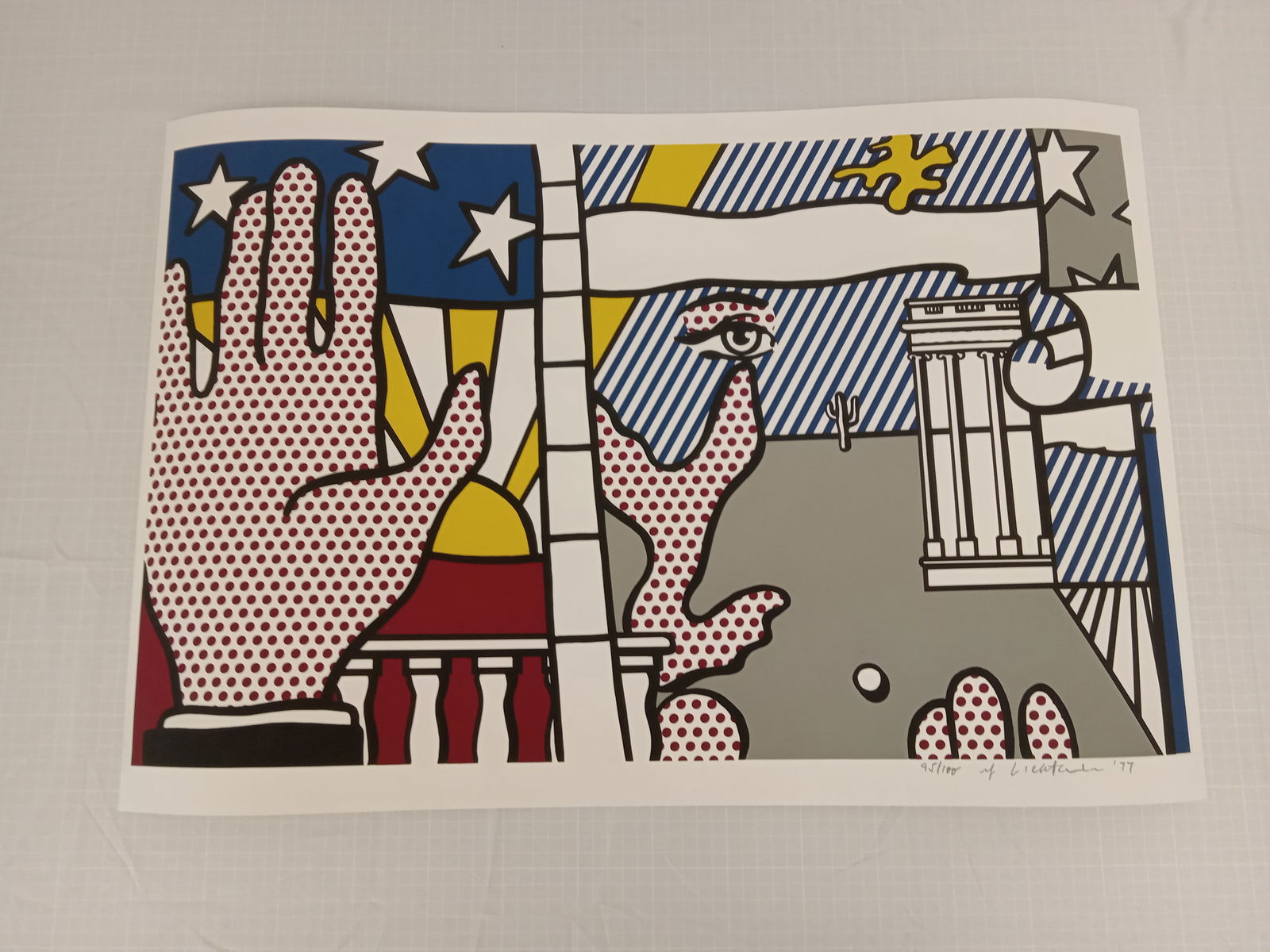 Roy Lichtenstein "Inaugural," Print Signed (1 of 2)