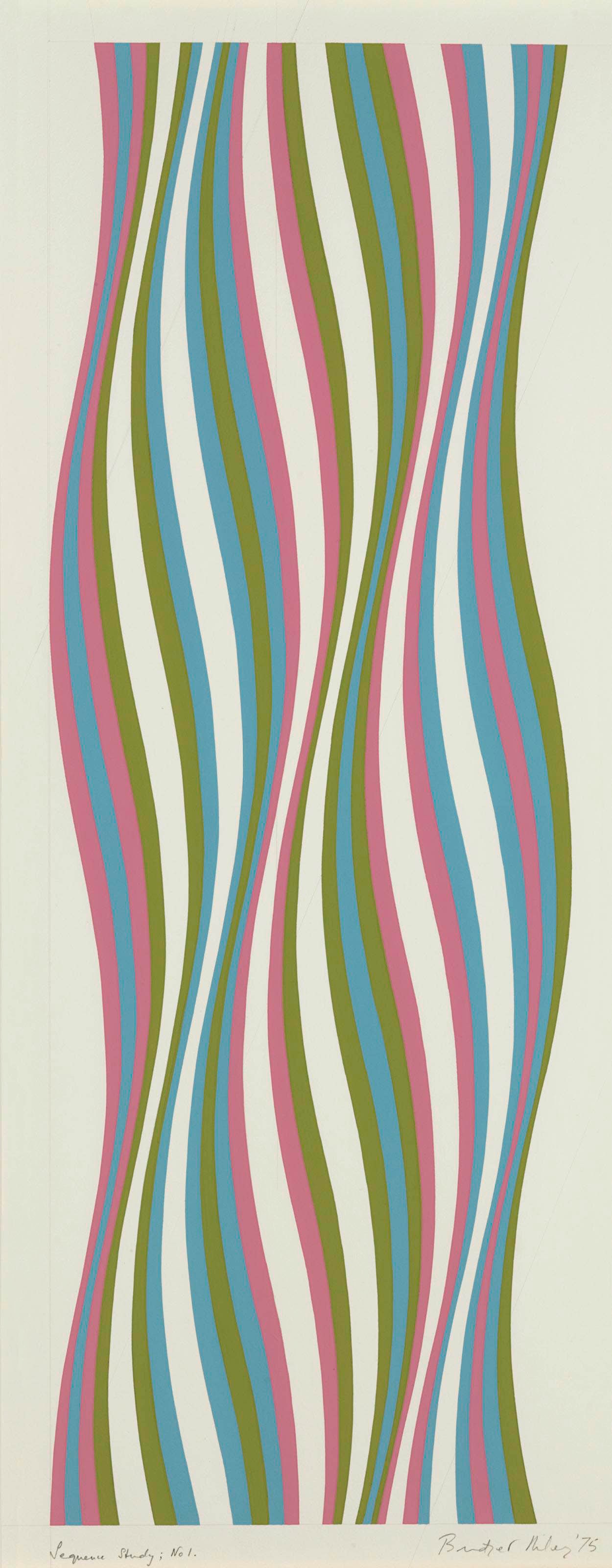 Bridget Riley "Sequence Study; No. 1" Print (1 of 1)