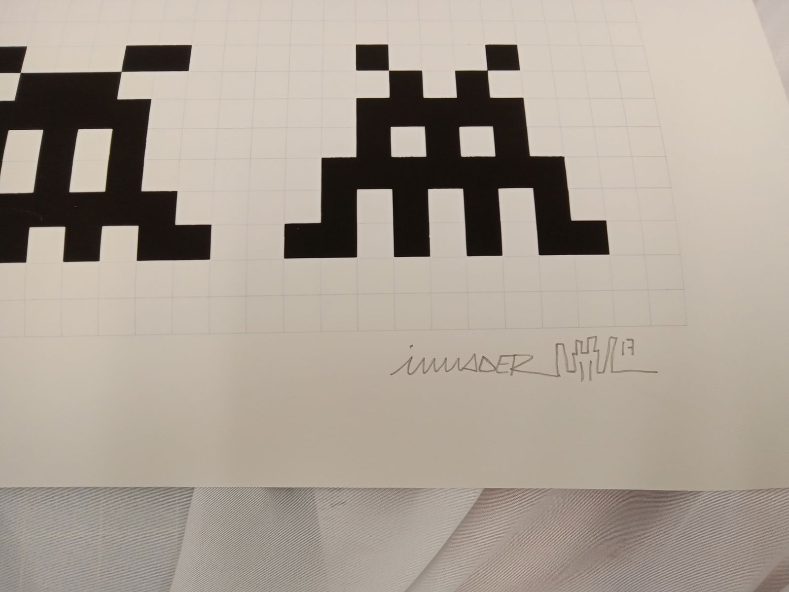 Invader "Repitition, Variation, Evolution" Print Signed - 2