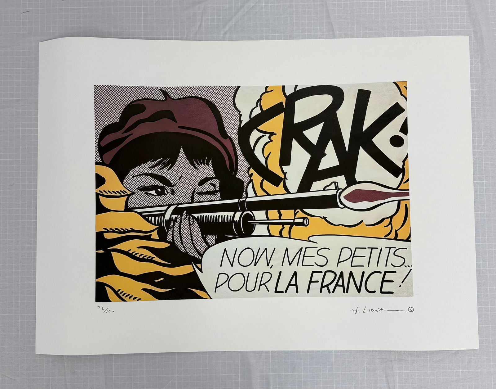 Roy Lichtenstein "Crak!, 1963" Print (1 of 3)