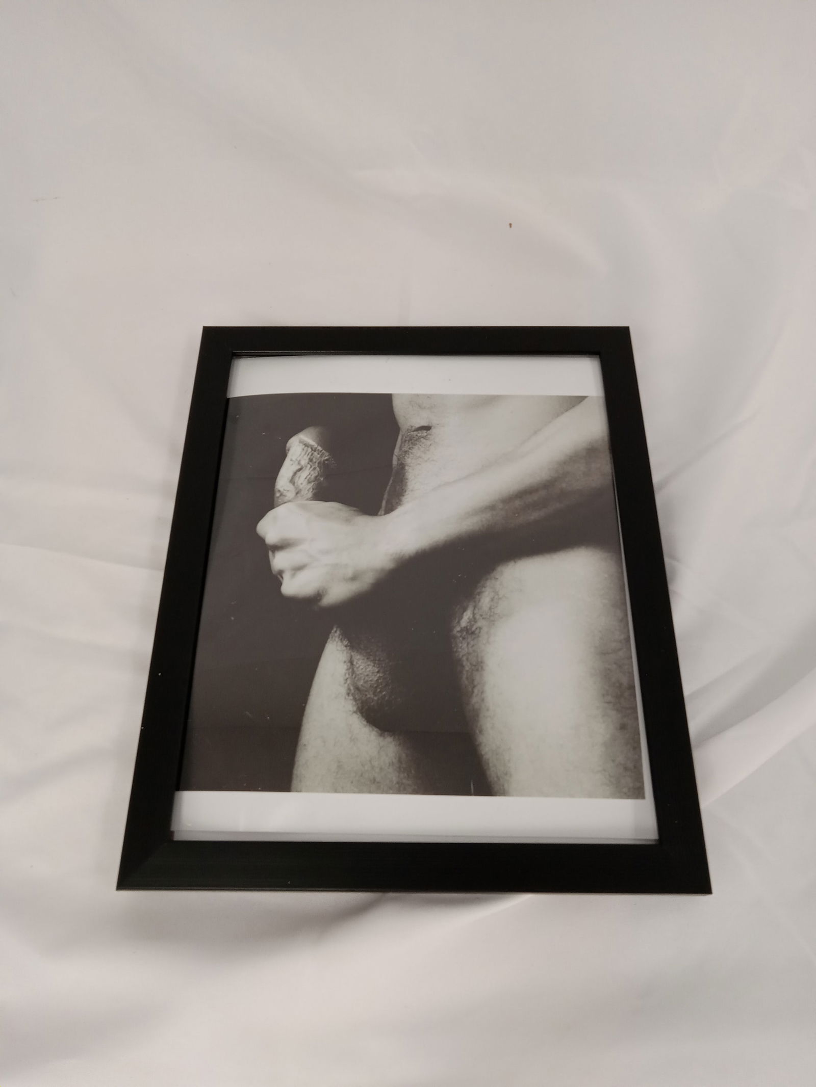 Robert Mapplethorpe "Cock, 1985," Framed Print: Cock, 1985 Robert Mapplethorpe photo print on high gloss Kodak photo paper, framed measures 8x10 inches.