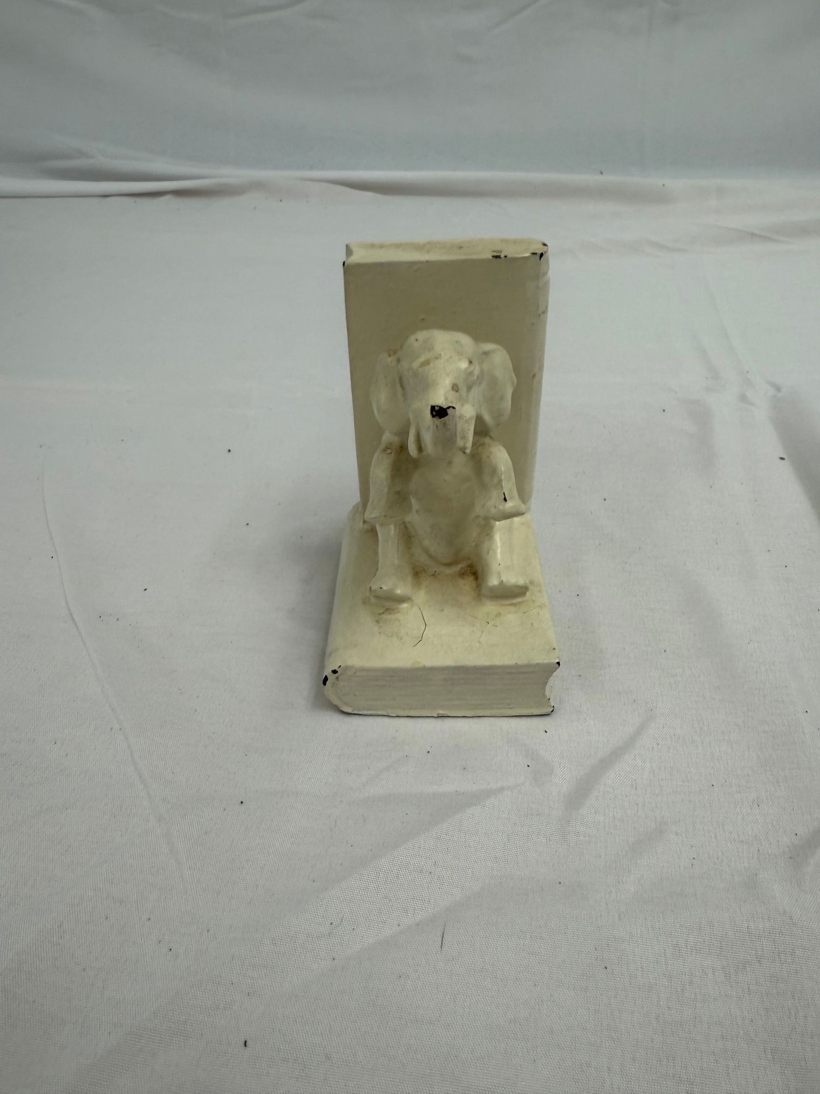 Vintage Elephant Book End: Bookend Elephant measures 3x2x2 inches