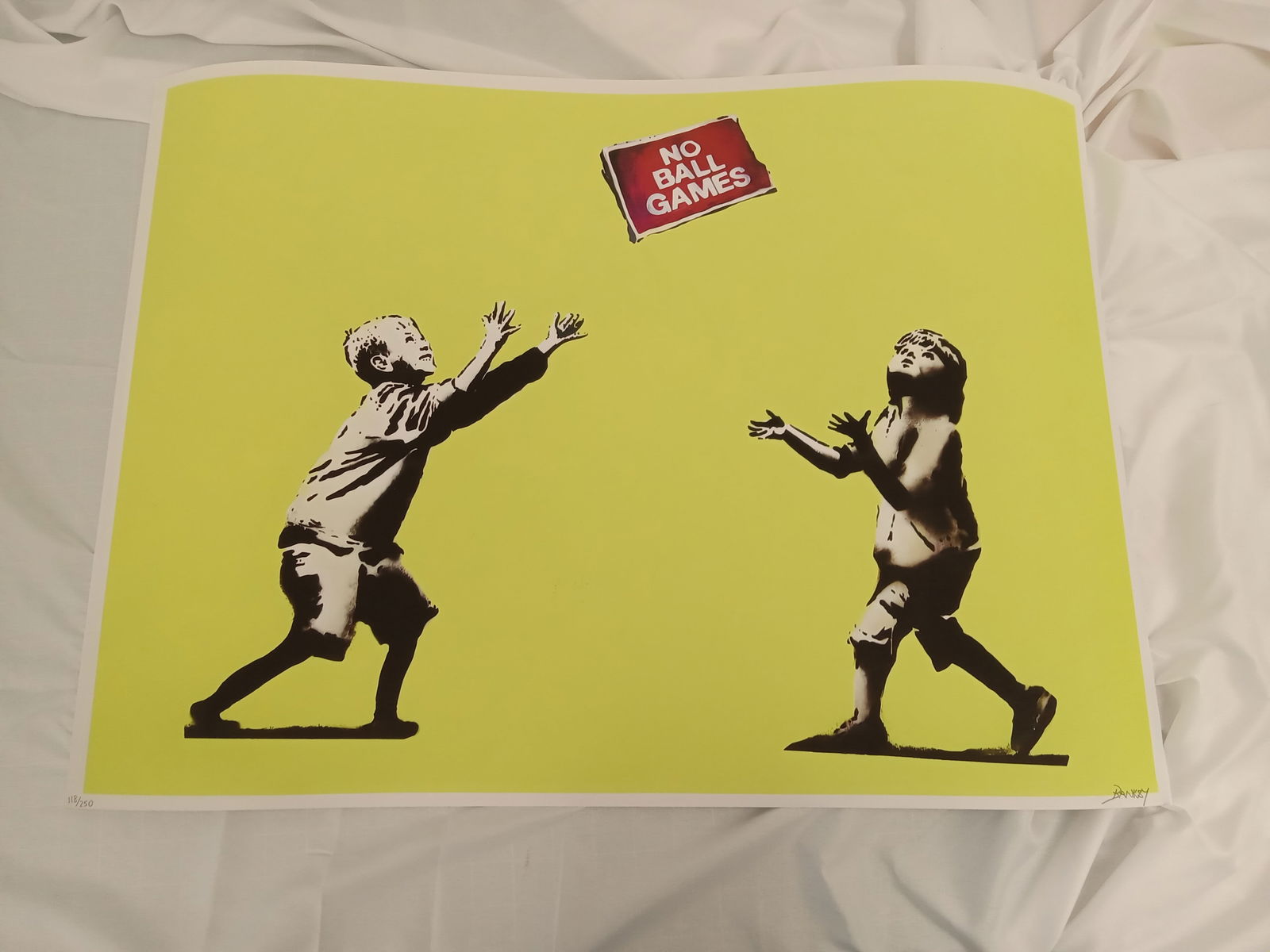 Banksy "No Ball Games" Signed Print (1 of 3)