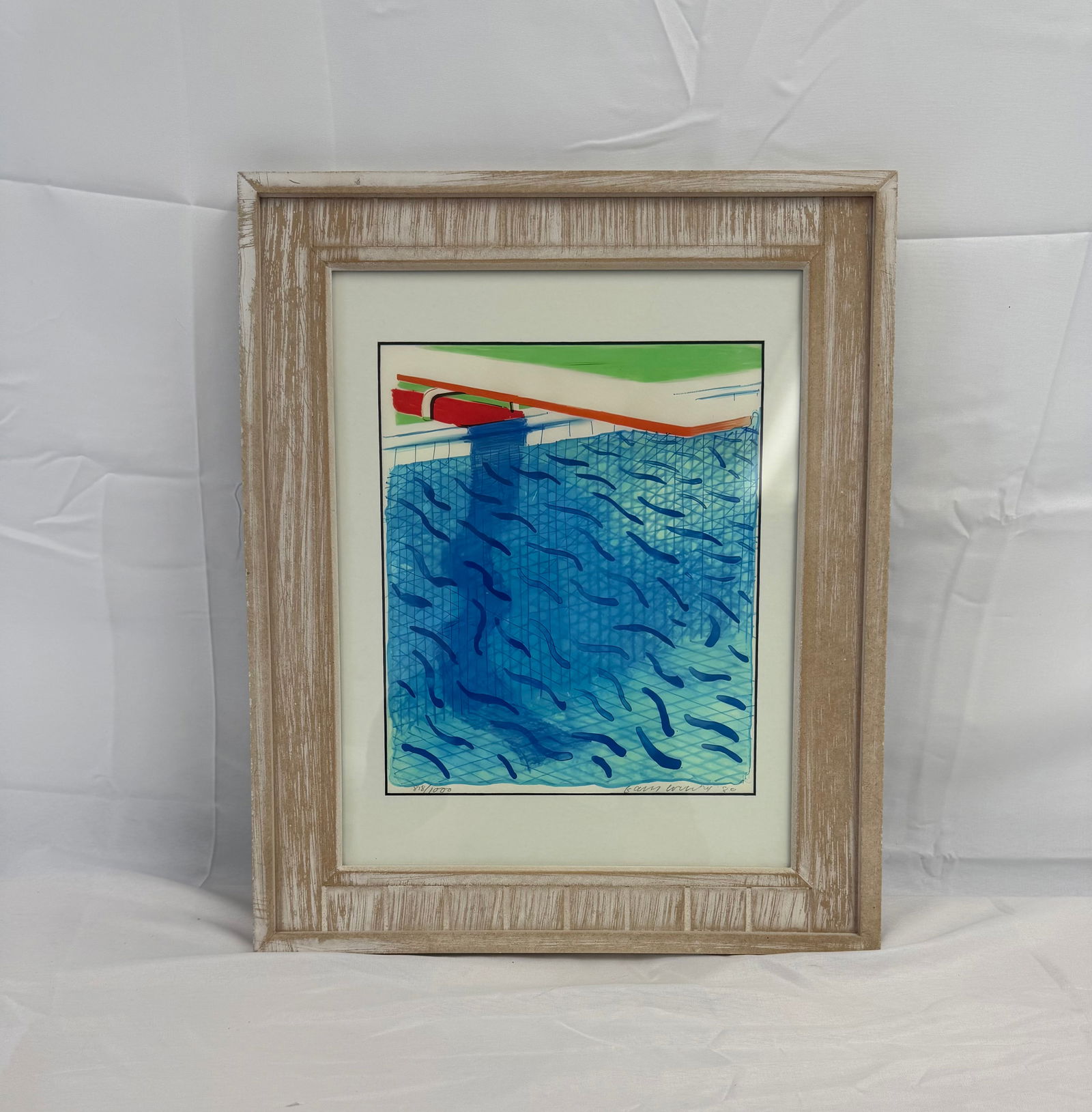 David Hockney, Pool Made with Paper and Blue Ink for Book, 1980 (1 of 2)