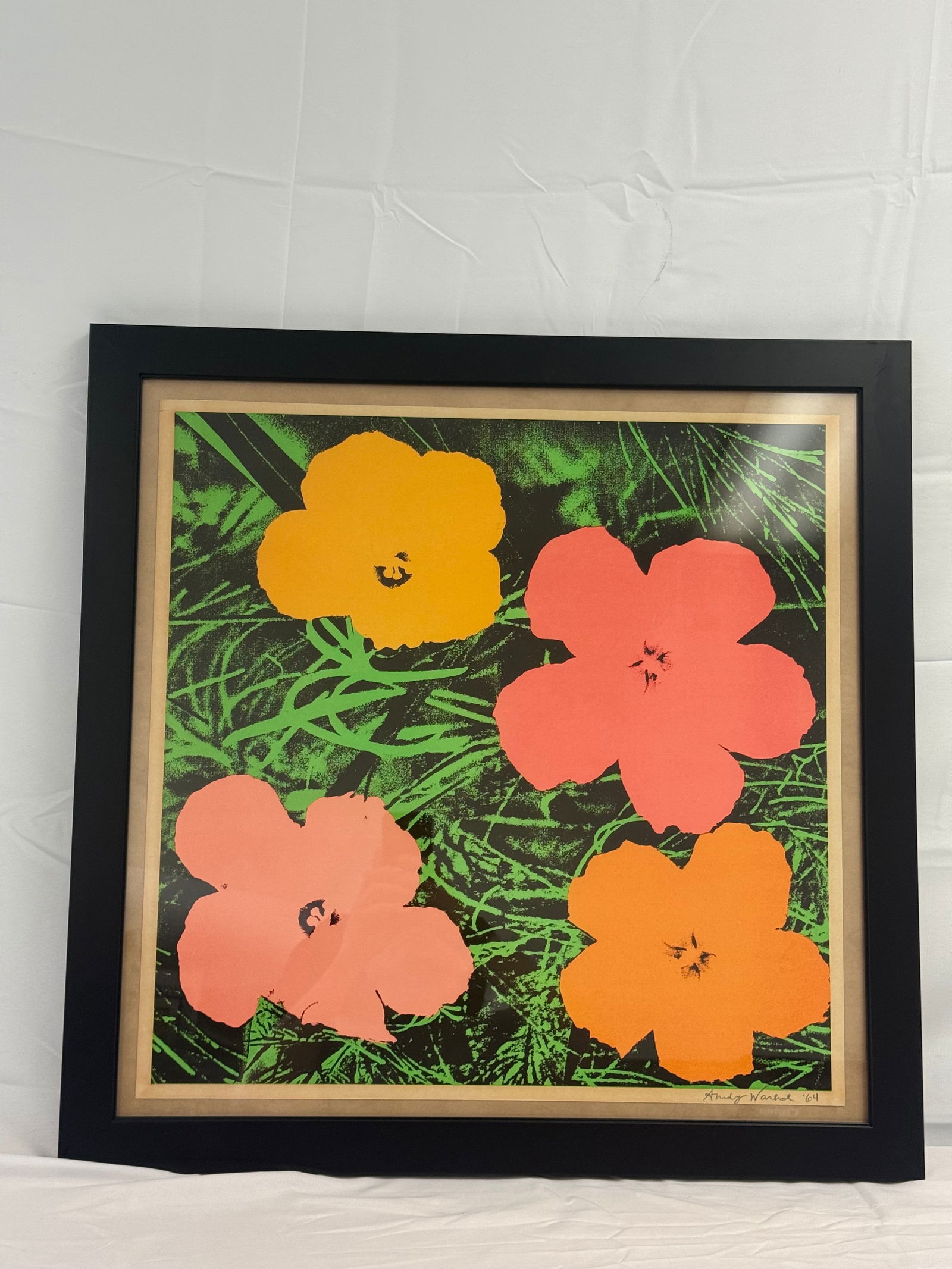 After Andy Warhols "Flowers" Signed Print (1 of 2)