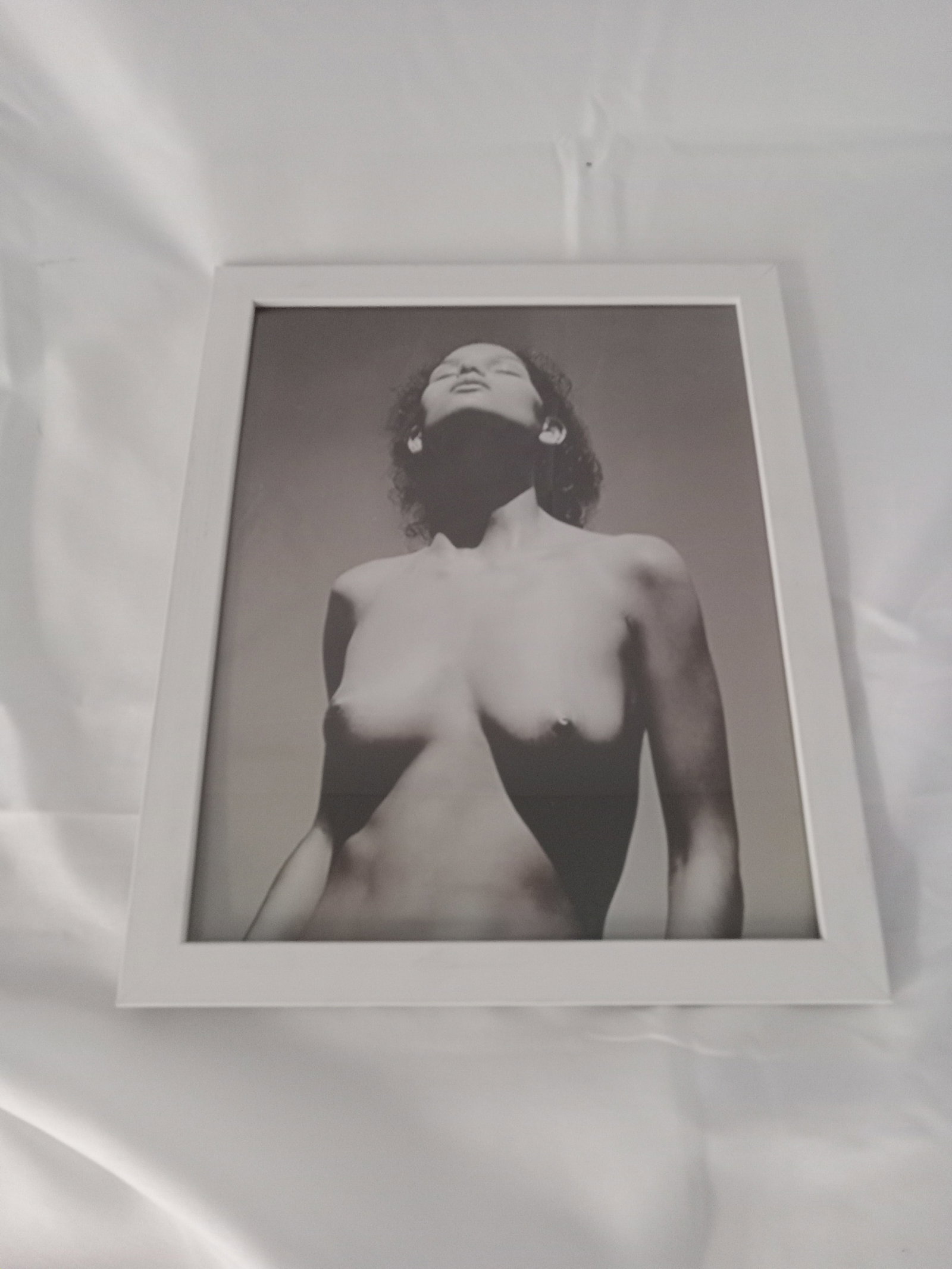 Peter Hegre "Renaissance Nudes #95" Framed Print: Peter Hegre "Renaissance Nudes #95, 2009" photo print on high gloss Kodak photo paper, framed, measures 8x10 inches.