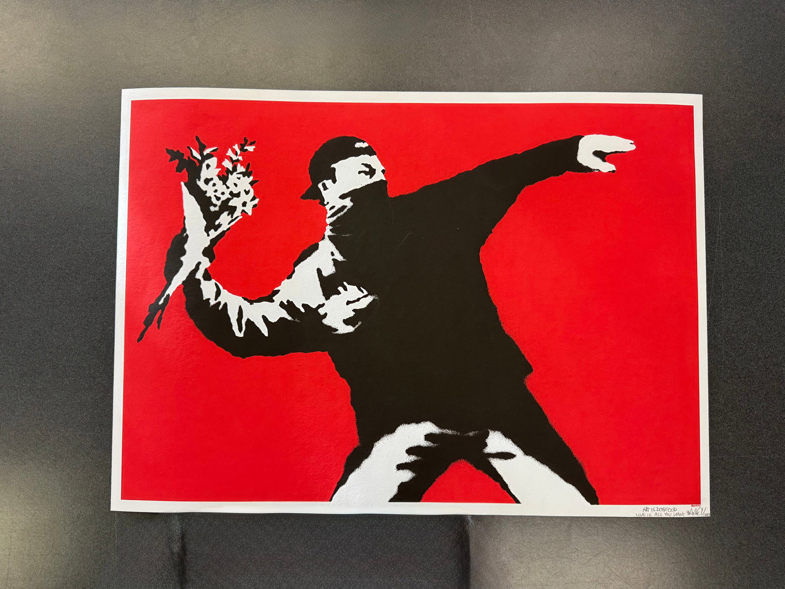 BANKSY Love is in the Air (1 of 1)