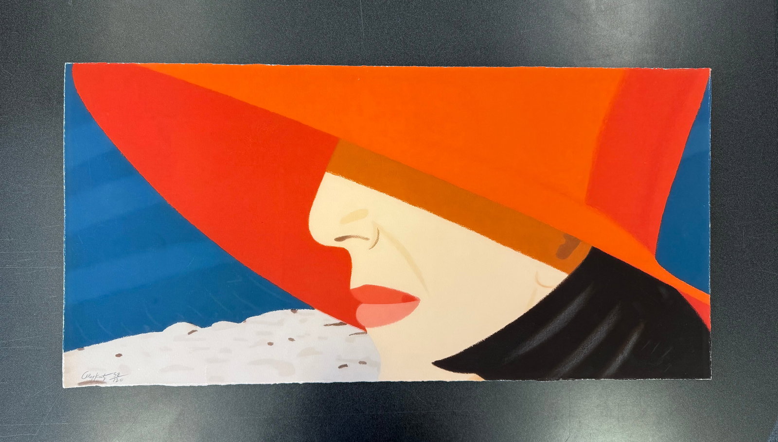 ALEX KATZ "ORANGE HAT" PRINT (1 of 1)