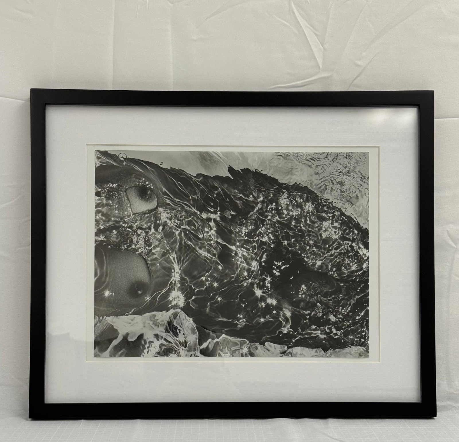 Lucien Clergue - Sea Nude: Lucien Clergue - Sea Nude, Photo print, Measures 11.0 inX 15.0 in, Framed