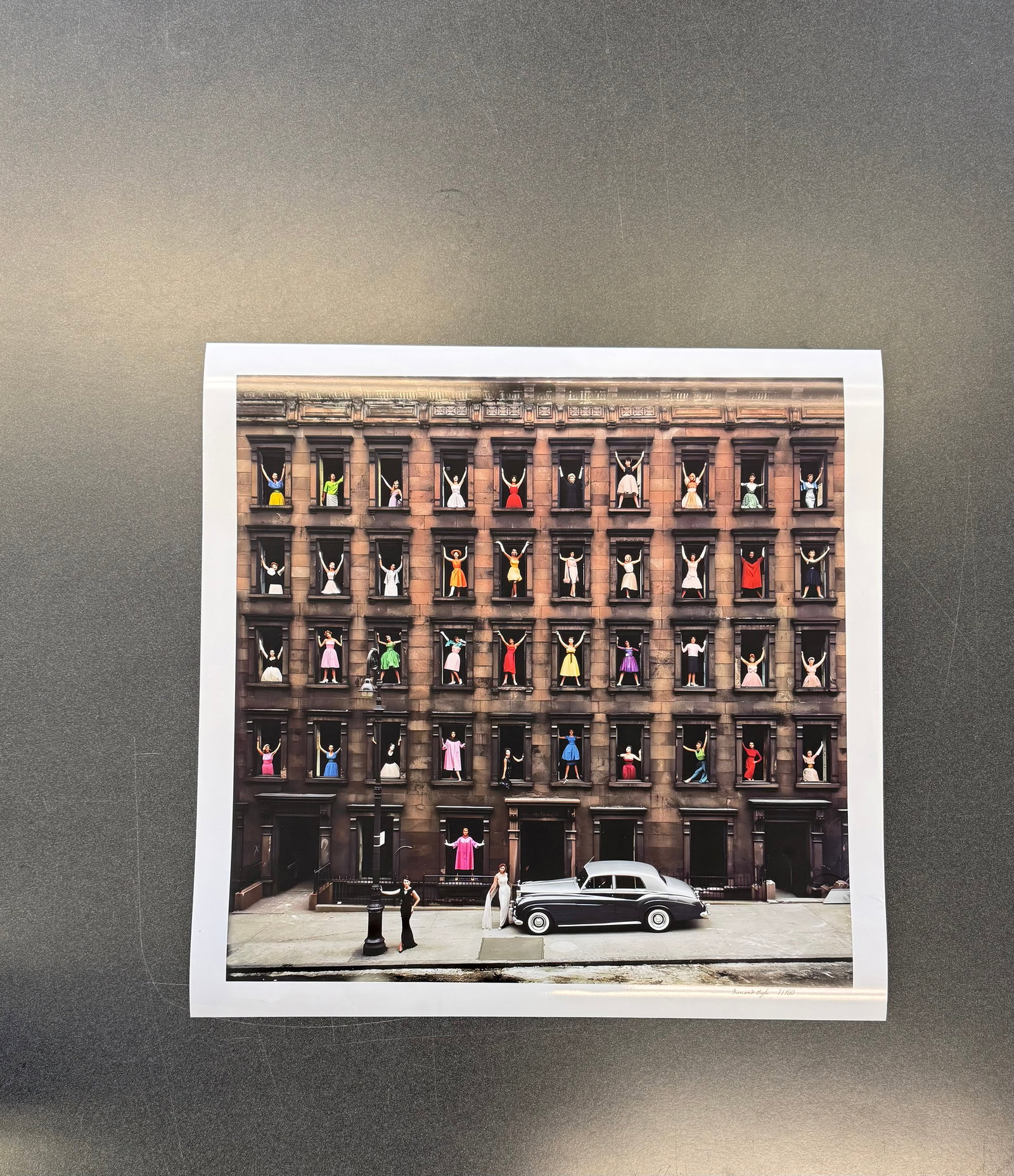 Ormond Gigli "Models in Windows, New York, 1960" Print: Ormond Gigli "Models in Windows, New York, 1960" Print, measures Measures 22 x 22 inches, print on photo paper, Print date unknown.