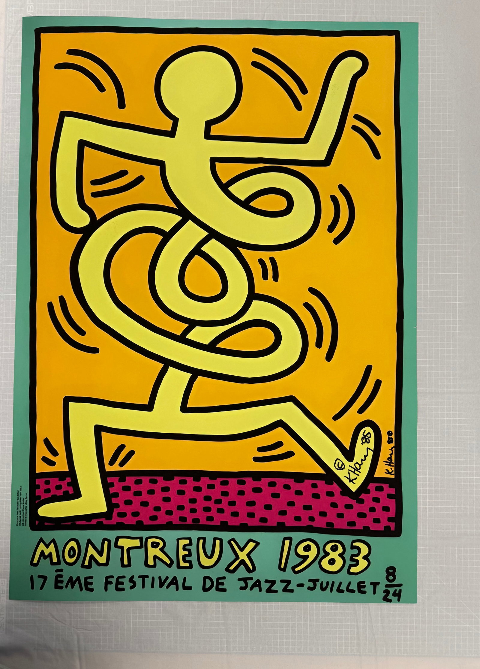 Keith Haring Montreux lithograph (1 of 1)
