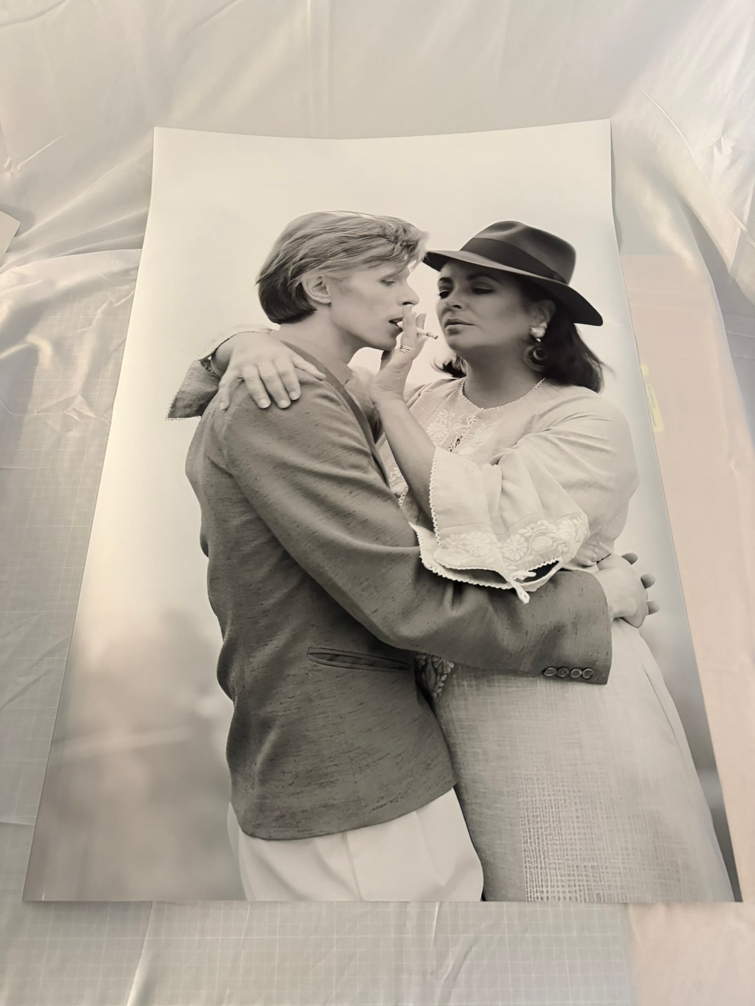 Terry O'Neill, David Bowie and Elizabeth Taylor, 1975 (1 of 1)