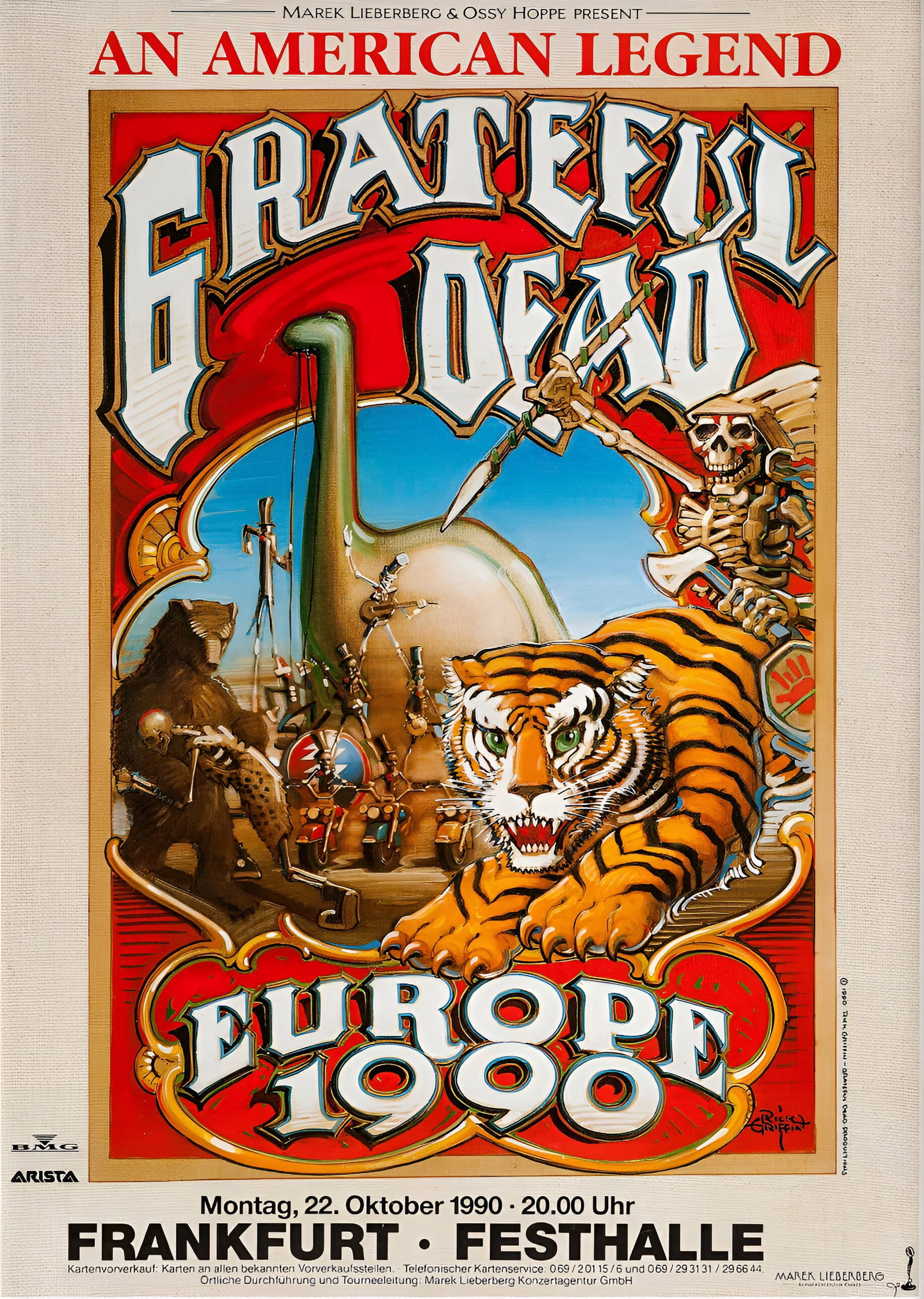 Grateful Dead "Europe Tour" Poster (1 of 1)