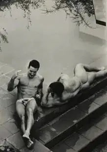 Tom Bianchi "Pool Talk, 1991" Print: Tom Bianchi "Pool Talk, 1991" Print,photoprint on kodak photopaper, framed, Measures 8 x 10 inches These are part of the estate sale and we do not have a COA. All lots offered in our auctions are sold