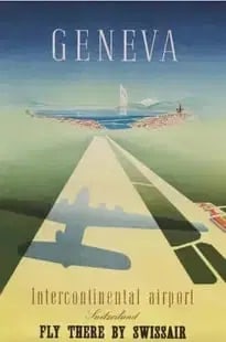 "Geneva, Swissair" Poster (1 of 1)