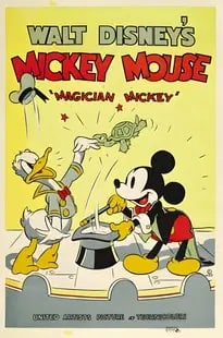 Magician Mickey Vintage Poster (1 of 1)