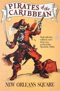 Disneyland - Pirates of the Caribbean Poster (1 of 1)