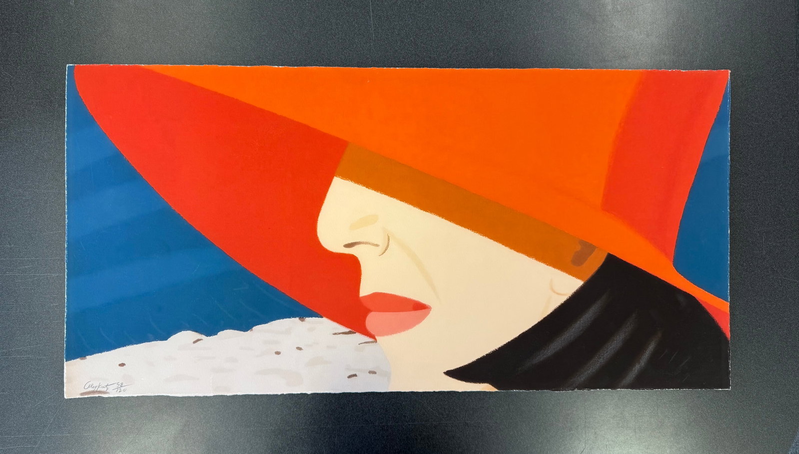 ALEX KATZ "ORANGE HAT" PRINT sold after (1 of 1)