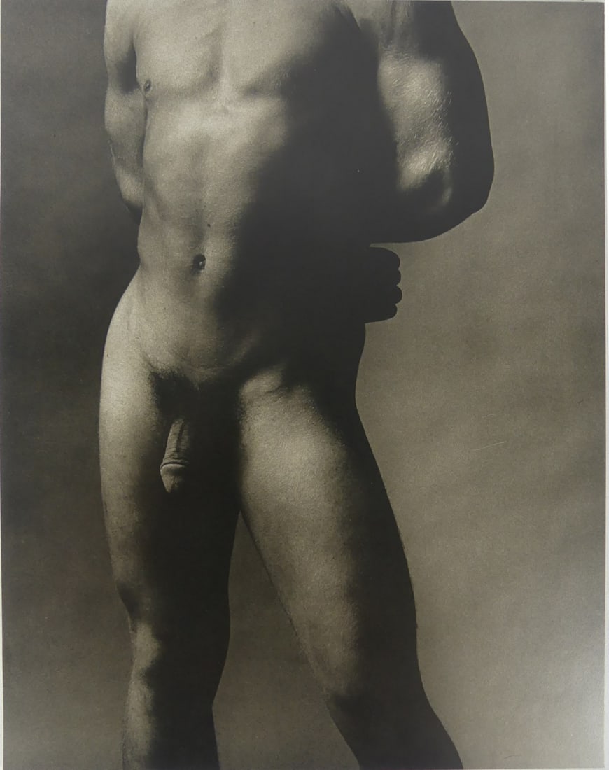 Ken Haak "Naked Man" Photo Print: Ken Haak "Naked Man" Photo Print on Kodak photo paper, framed. measures 8x10 inches. These are part of the estate sale and we do not have a COA. All lots offered in our auctions are sold strictly on