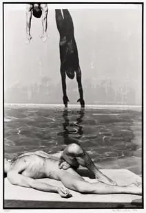TOM BIANCHI Shadow Dive.: TOM BIANCHI Shadow Dive. photoprint on kodak photopaper,framed, measures 8 x 10 inches. These are part of the estate sale and we do not have a COA. All lots offered in our auctions are sold strictly o