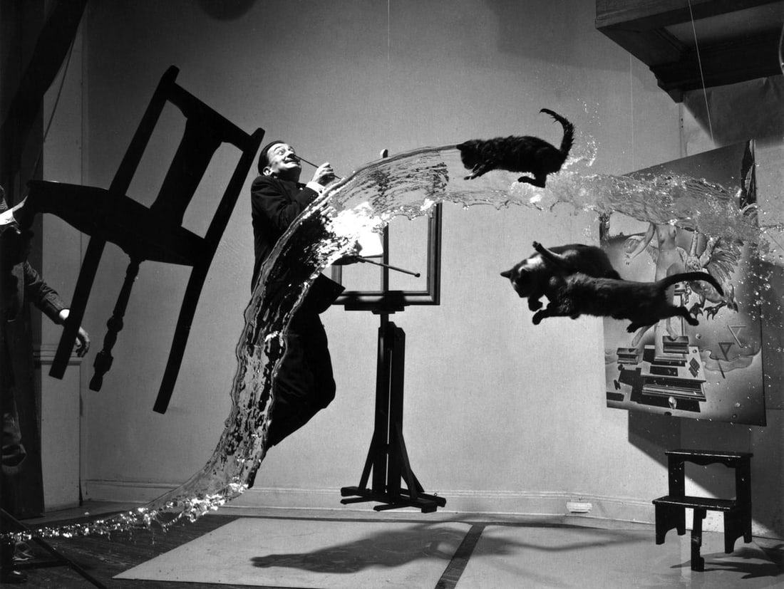 Philippe Halsman "Dali, New York, 1951" Print: Philippe Halsman "Dali, New York, 1951" Print. Photoprint on kodak photopaper, framed, Measures 8 x 10 inches These are part of the estate sale and we do not have a COA. All lots offered in our