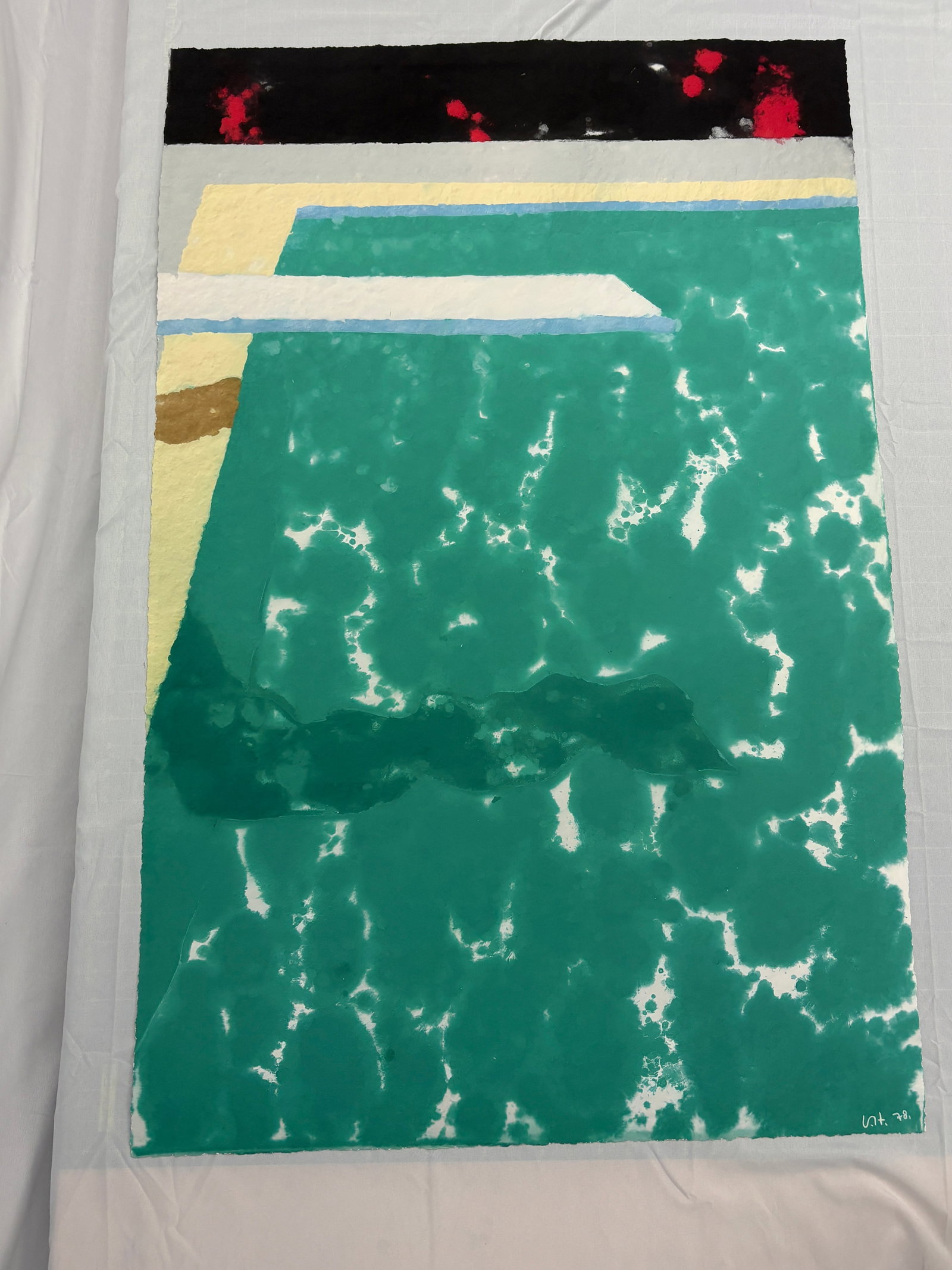David Hockney "Green Pool with Diving Board and Shadow" sold after (1 of 1)