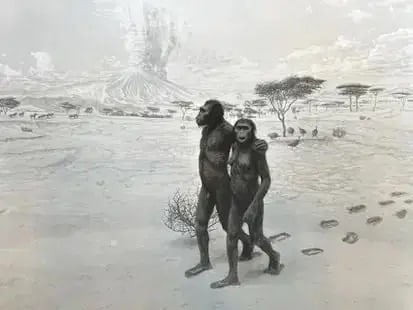 Hiroshi Sugimoto - Earliest Human Print, sold after: after Hiroshi Sugimoto - Earliest Human Print. Photoprint on kodak photopaper,framed, Measures 8 x 10 inches These are part of the estate sale and we do not have a COA. All lots offered in our