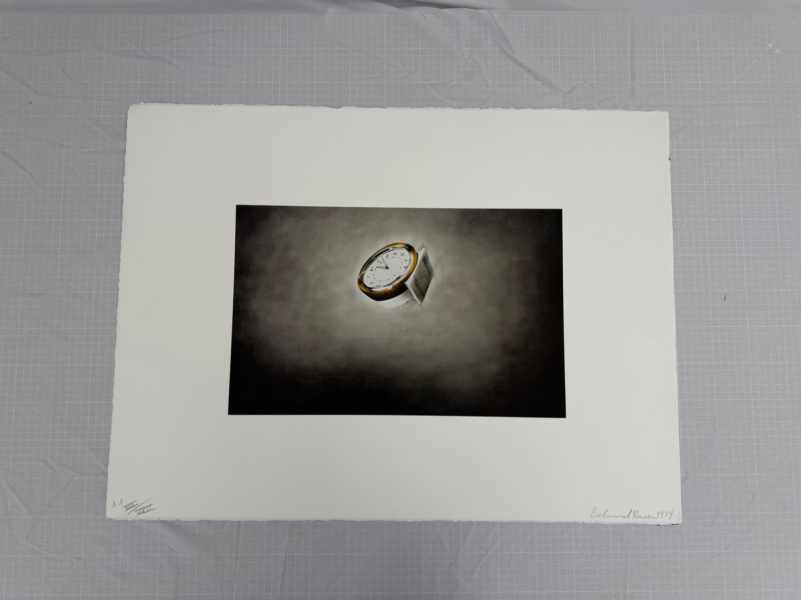 Ed Ruscha "Clock, From Domestic Tranquility, 1974" Print sold after (1 of 4)