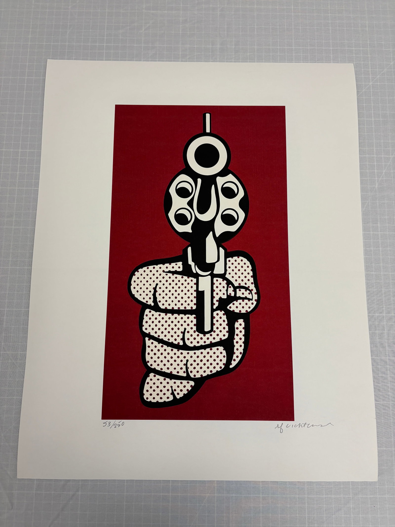 Roy Lichtenstein "Pistol" sold after (1 of 1)
