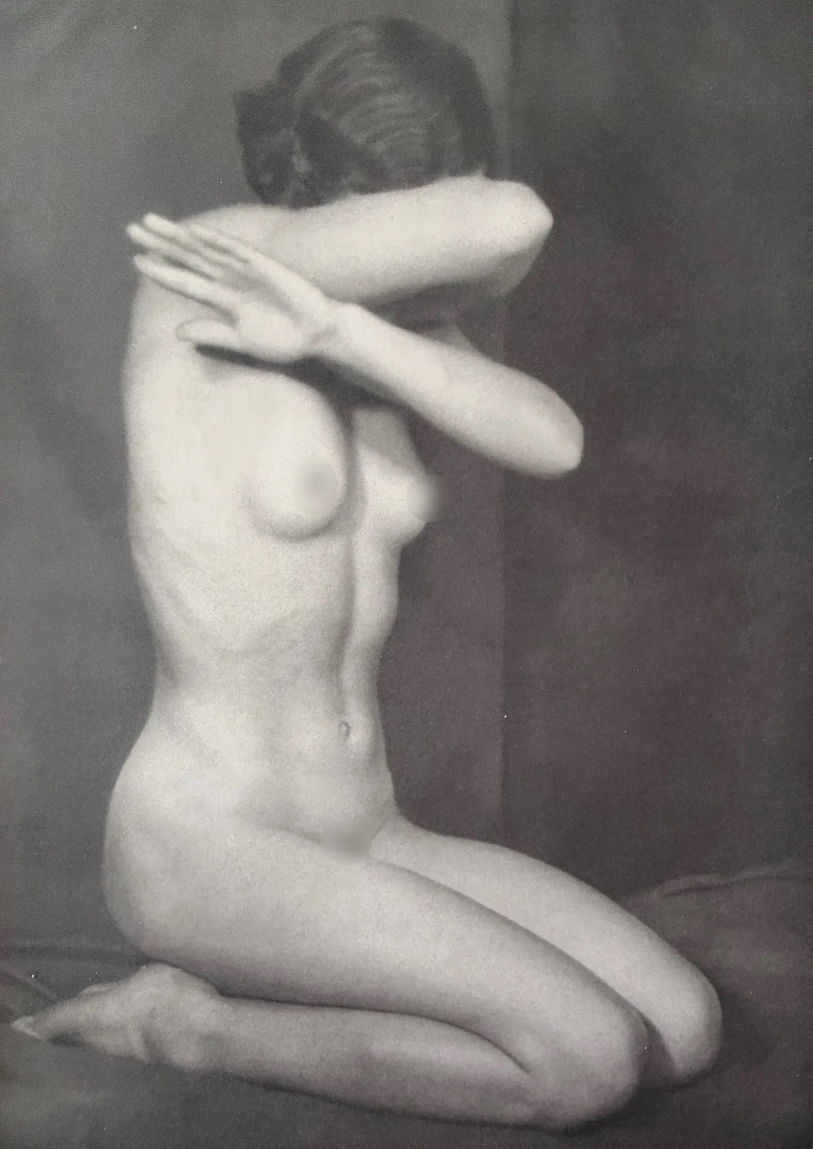 Vintage Nude Photo Print: Vintage Nude Photo Print, Unknown Photographer. Measures 8.00 X 10.00 inches. These are part of the estate sale and we do not have a COA. All lots offered in our auctions are sold strictly on an "AS I