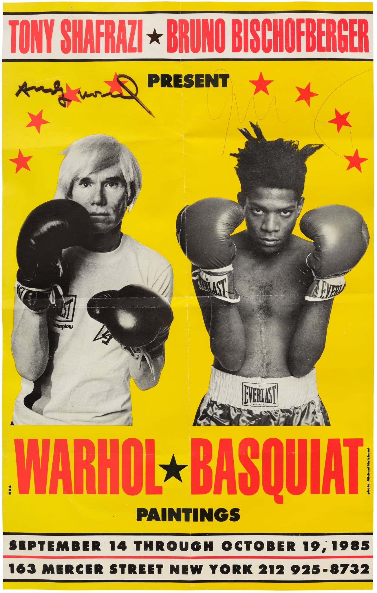 Andy Warhol and Jean-Michel Basquiat-'Warhol / Basquiat: Paintings' Exhibition Poster sold after (1 of 1)