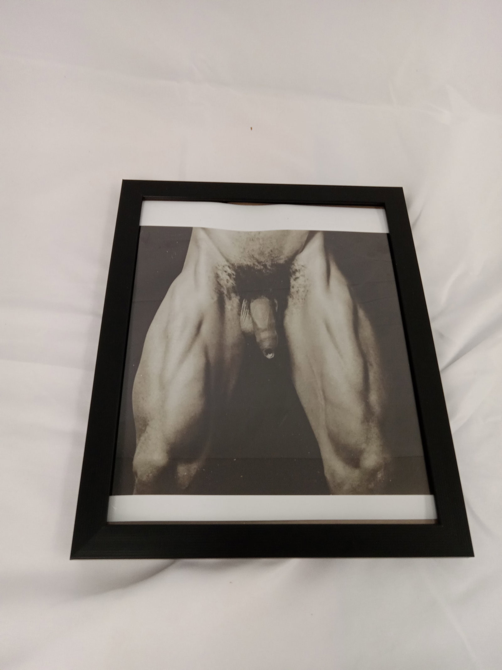 Robert Mapplethorpe "Untitled, 1981," Framed Print: Robert Mapplethorpe "Untitled, 1981". On archival paper, linenbacked, measures 8x10 inches. These are part of the estate sale and we do not have a COA. All lots offered in our auctions are sold strict
