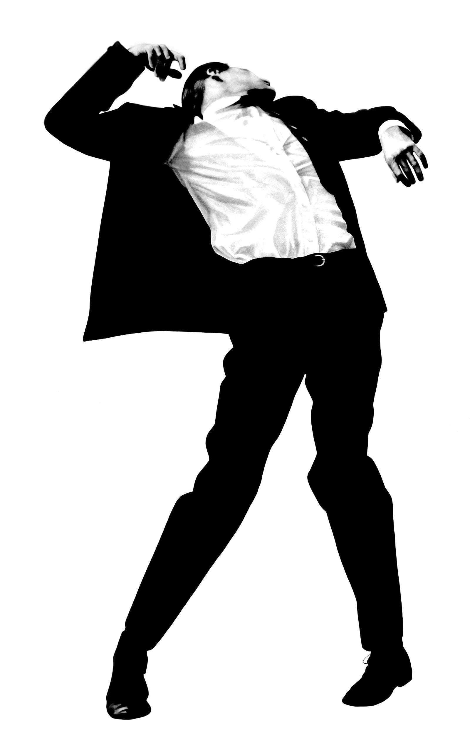 Robert Longo "Untitled" from the series "Men in the Cities" sold after: Robert Longo "Untitled" from the series "Men in the Cities" measures 44 X 79 inches. sold after. These are part of the estate sale and we do not have a COA. All lots offered in our auctions are sold s