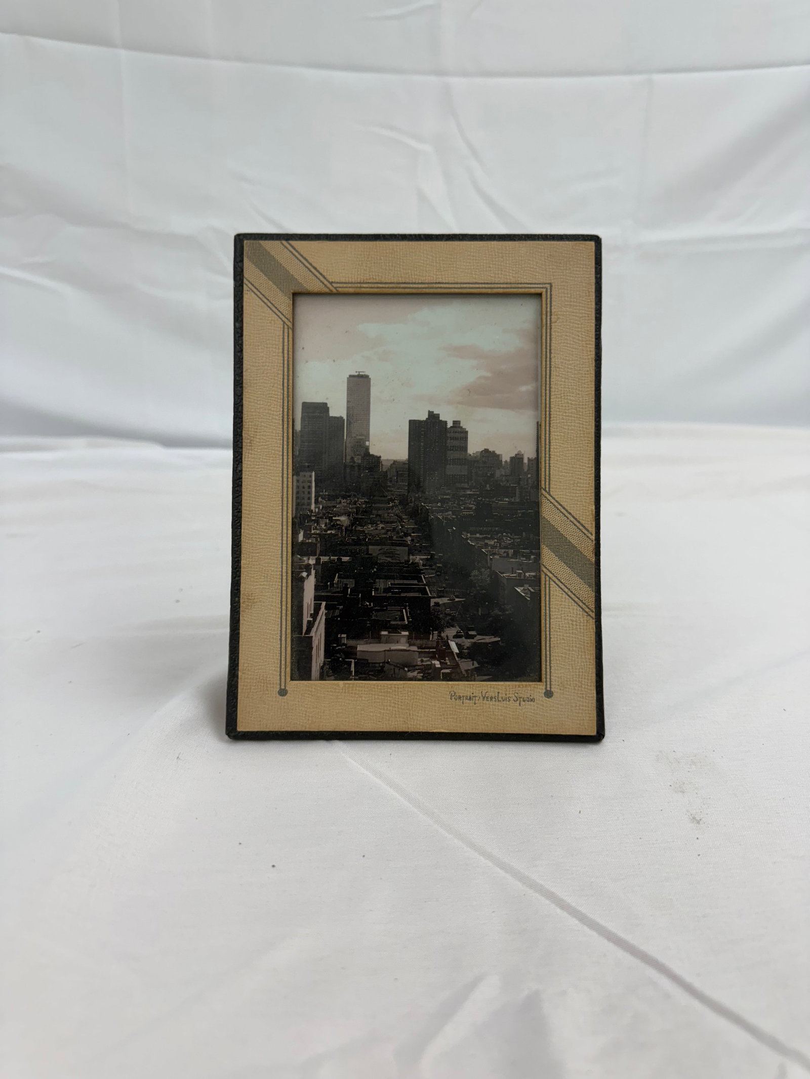 Unknown Skyline Framed Photo: Unknown Skyline Framed Photo. On archival paper, linebacked, Measures 5x7 inches. These are part of the estate sale and we do not have a COA. All lots offered in our auctions are sold strictly on an "