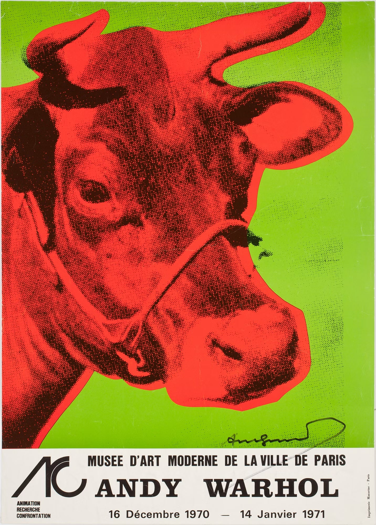 after Andy Warhol "Musée d'Art moderne de la ville de Paris 1970" Print (1 of 1)