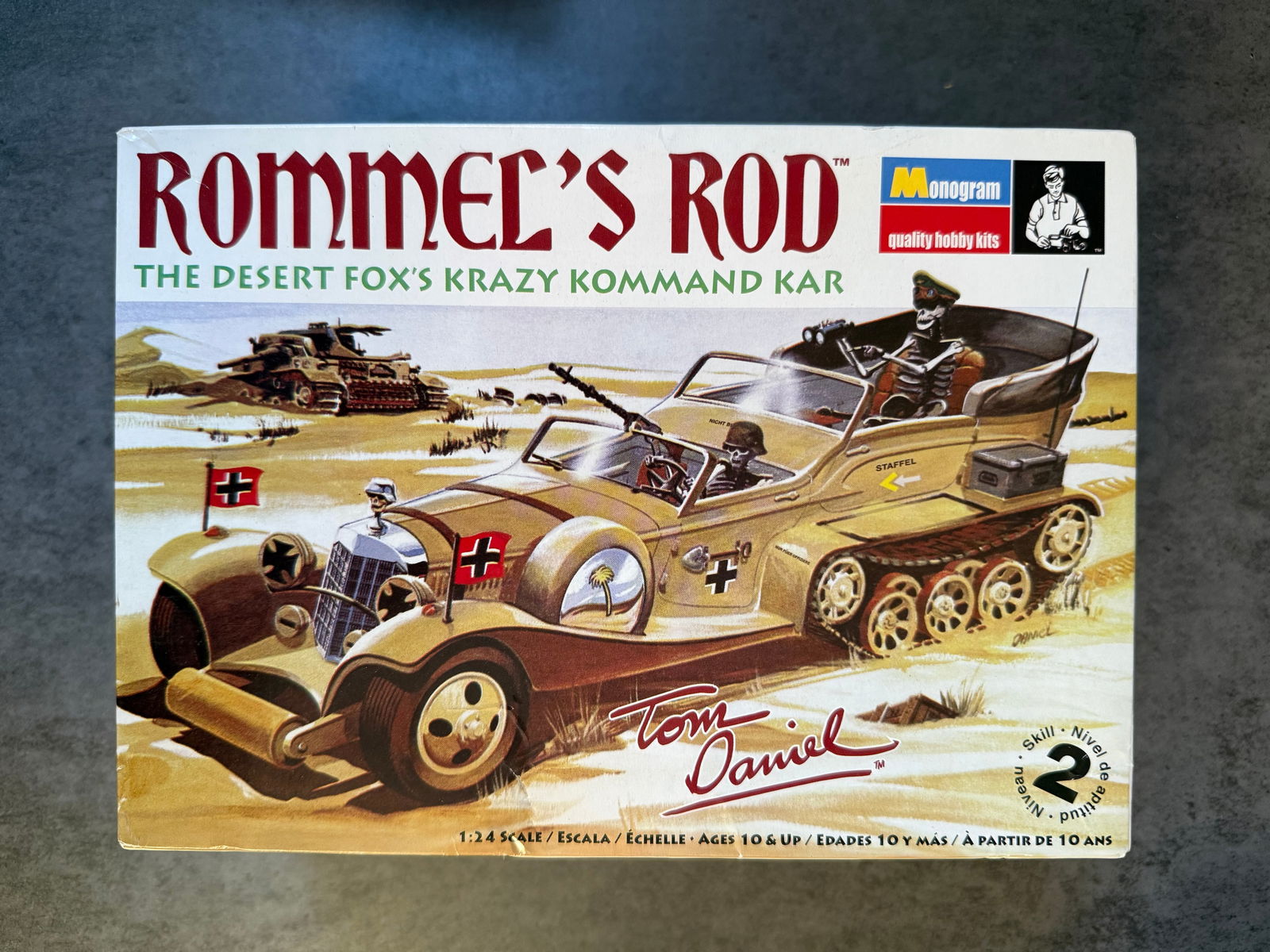 Monogram “Rommel’s Rod” Model Kit – The Desert Fox’s Krazy Kommand Kar, 1:24 Scale (1 of 2)