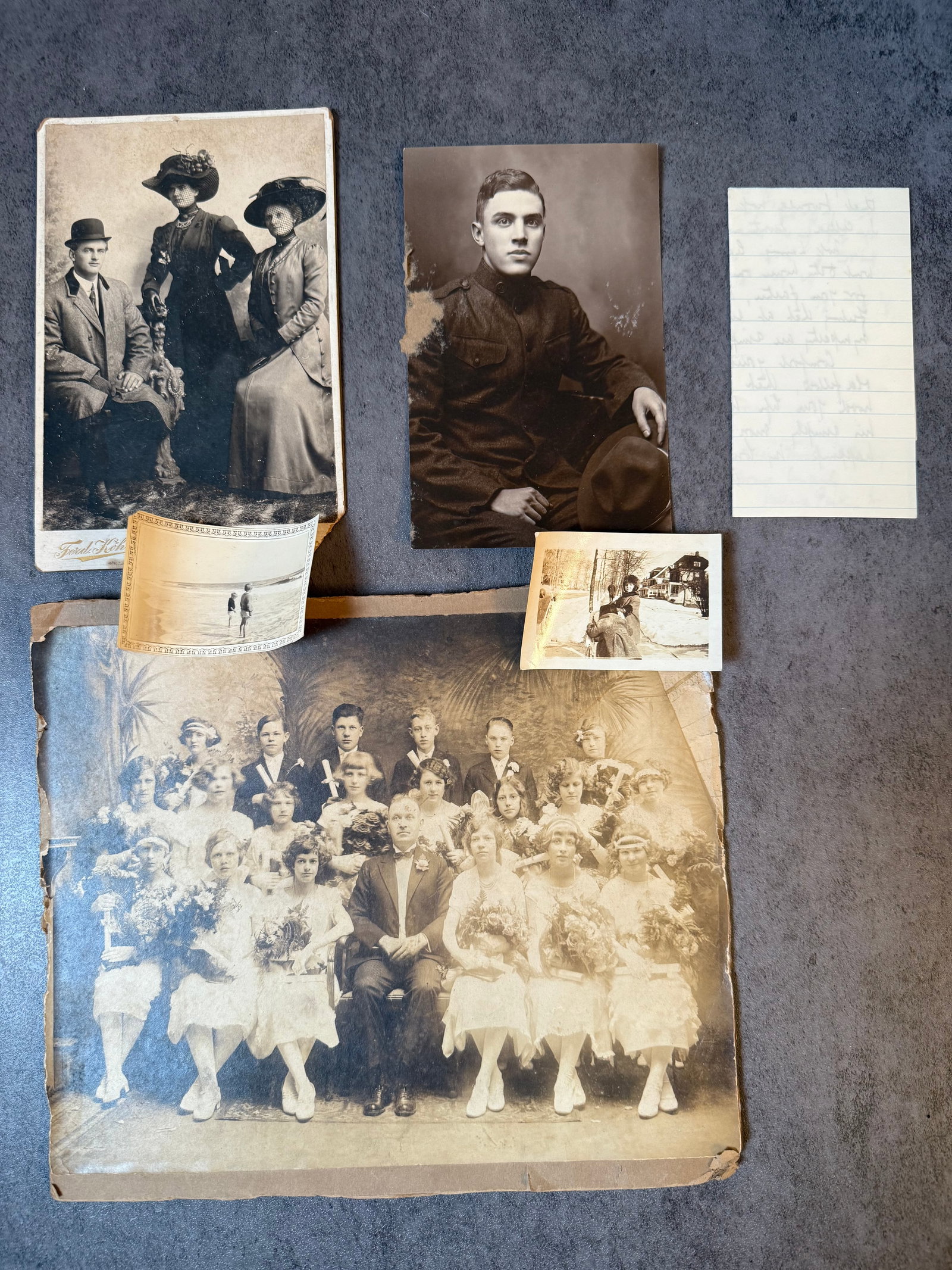 Group of Early 20th Century Family & Military Portrait Photographs (1 of 1)