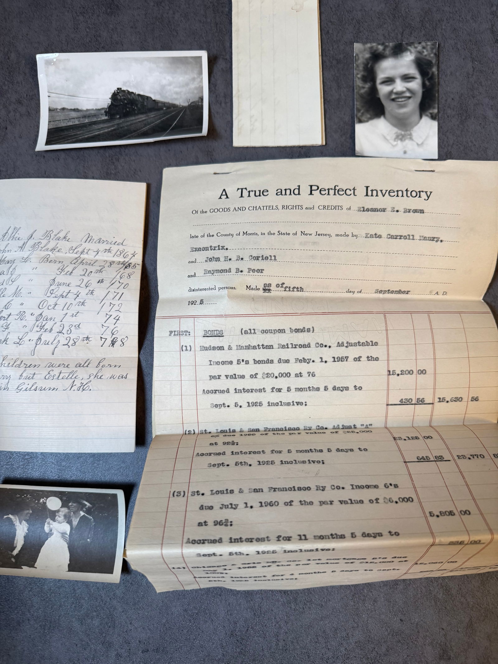 Group of Early 20th Century Photographs & Estate Documents – New Jersey Interest (1 of 1)