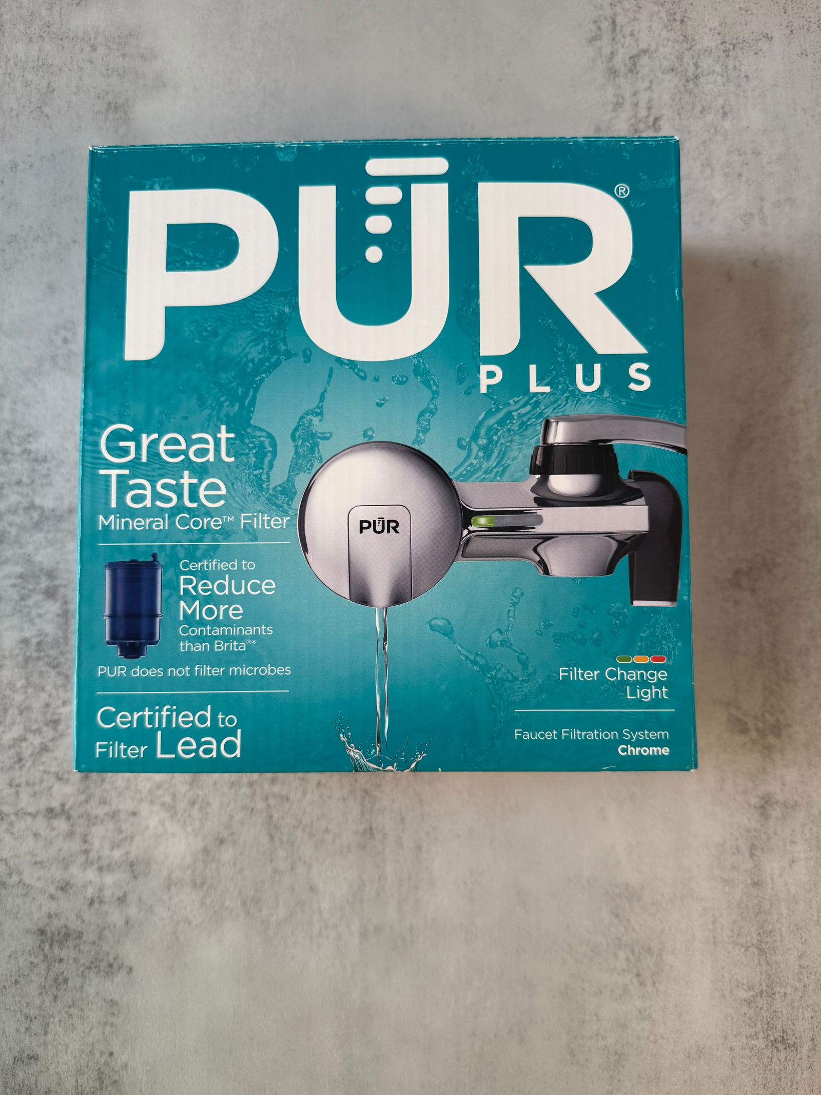 PUR Plus Faucet Water Filtration System, Chrome Finish (New in Box) (1 of 3)