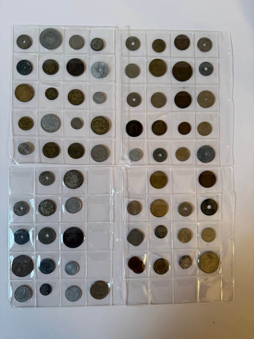 Collection of Vintage Foreign Coins - Various Denominations and Periods, Mixed Metals (1 of 1)