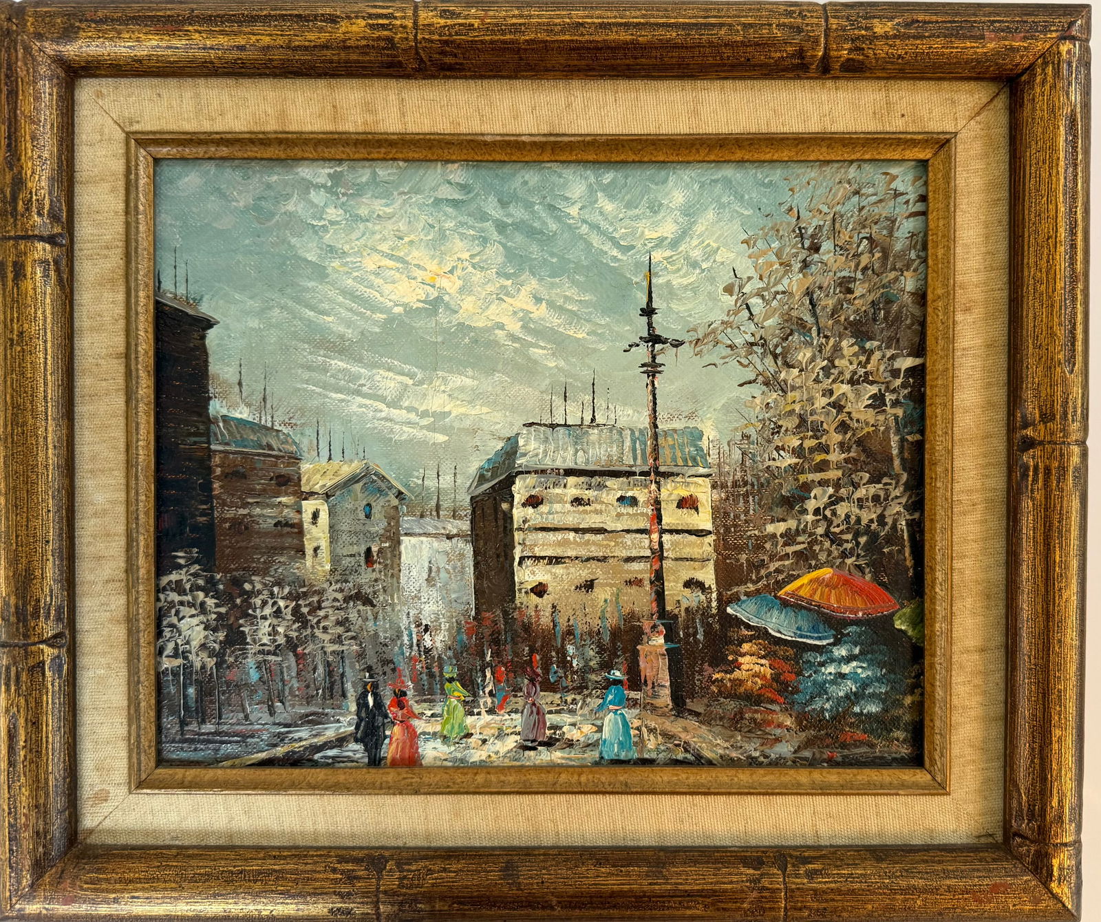 Pair of Signed Oil Paintings by L. Alexis, European Street Scenes, Framed, Each 13 x 11 in - 3