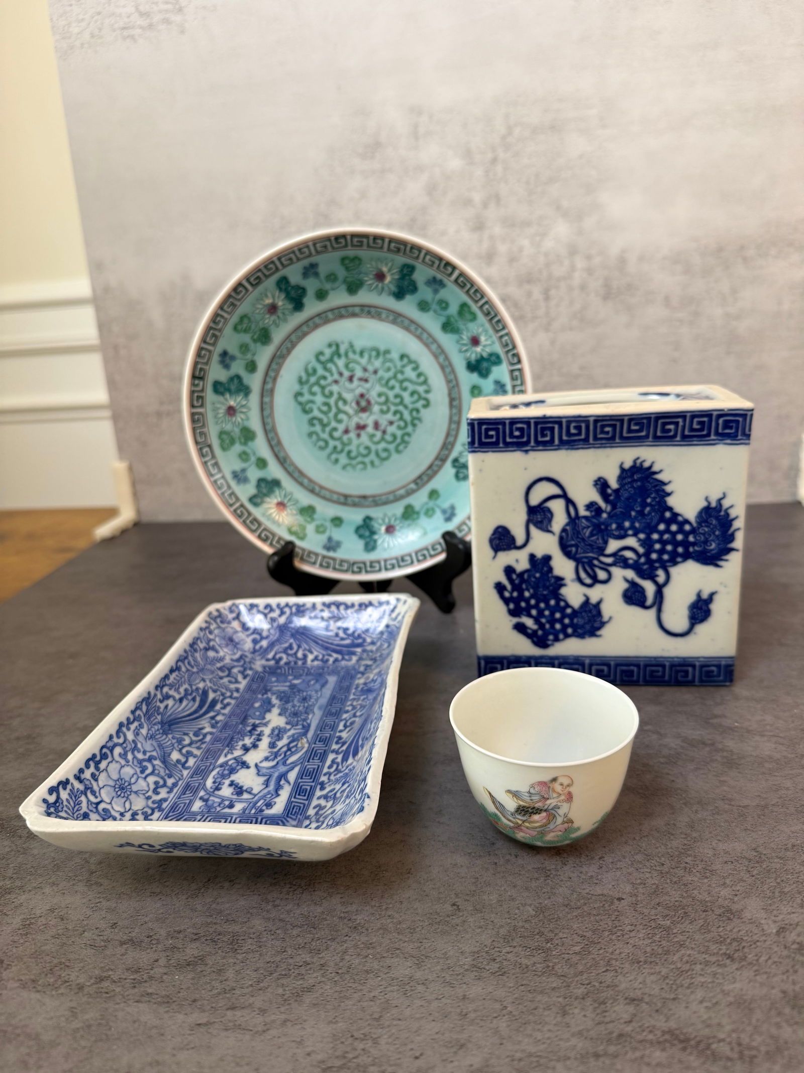 Group of Chinese Porcelain Decorative Wares (1 of 3)