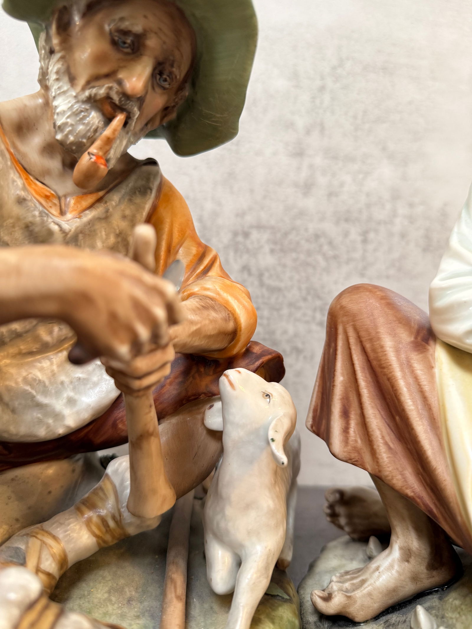 Pair of German Sandizell Porcelain Peasant Figures, 20th Century - 2