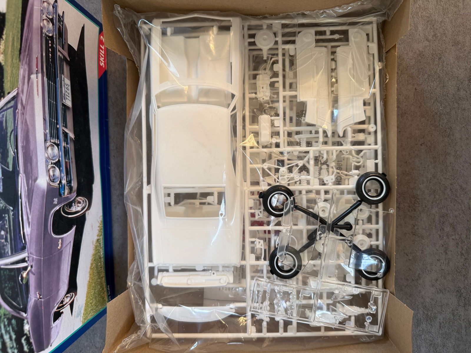 Monogram 1:25 Scale 1965 Chevy Impala SS 396 Model Car Kit, Unassembled - 2