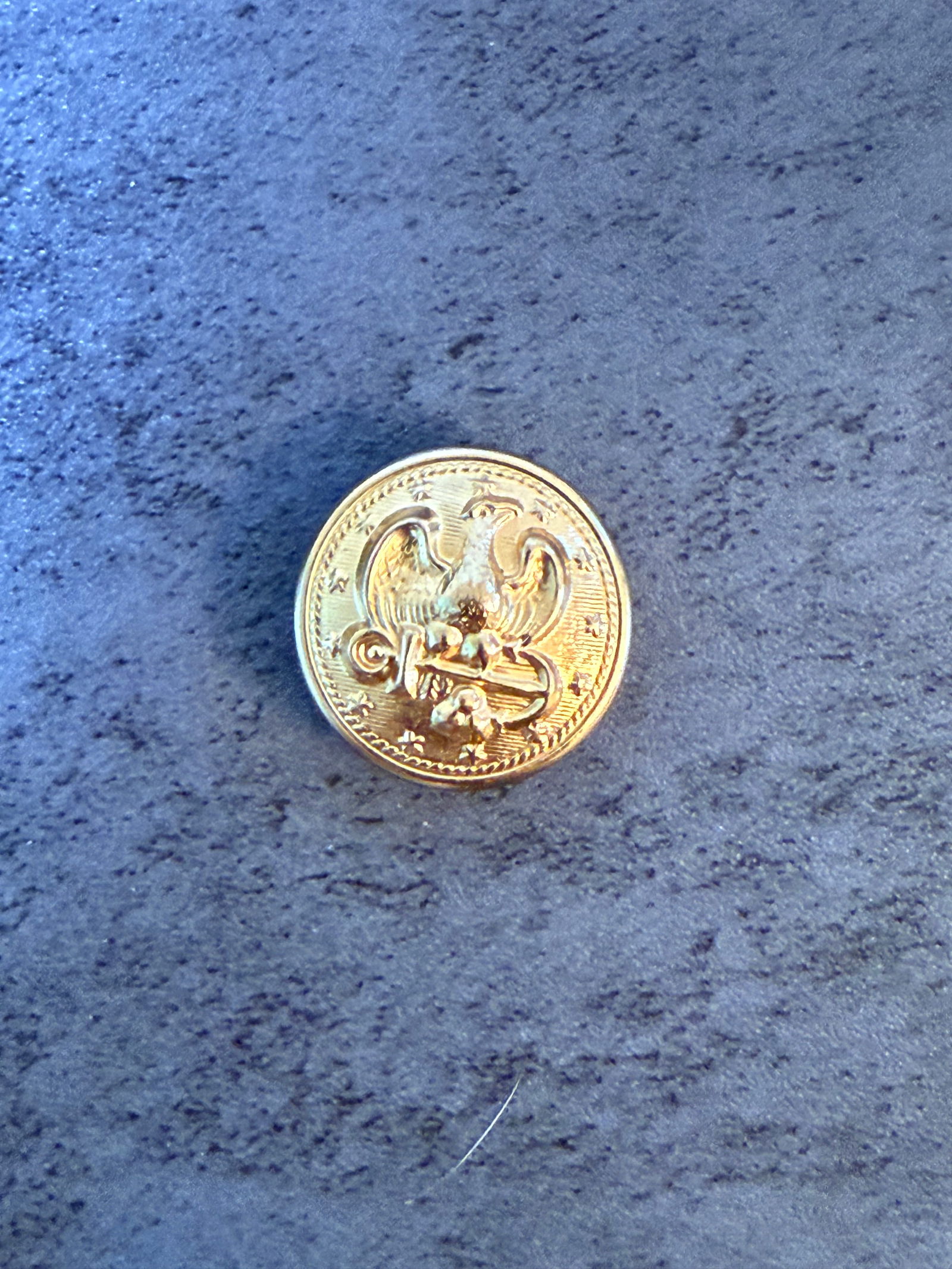 Lot of American Military Gilt Brass Uniform Buttons with Eagle and Anchor Motif - 2